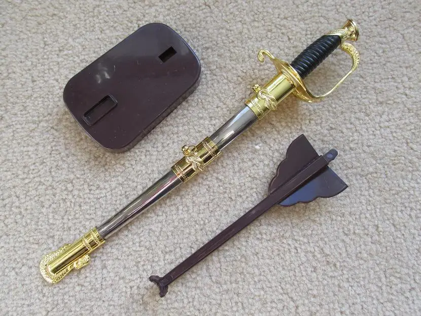 S0056 миниатюрный военный официальный церемониальный меч для открывания писем с