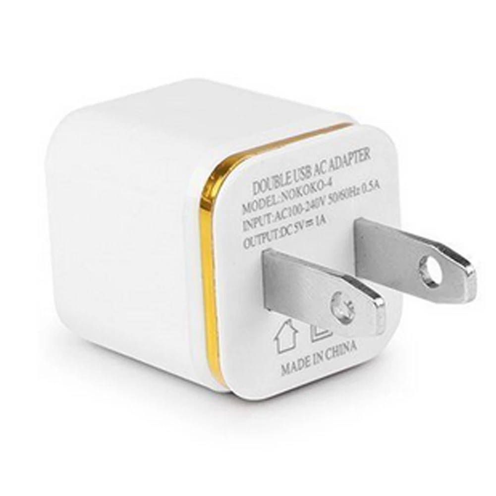 Универсальное настенное зарядное устройство USB 2 адаптер США/ЕС вилка 10 Вт 2.1A