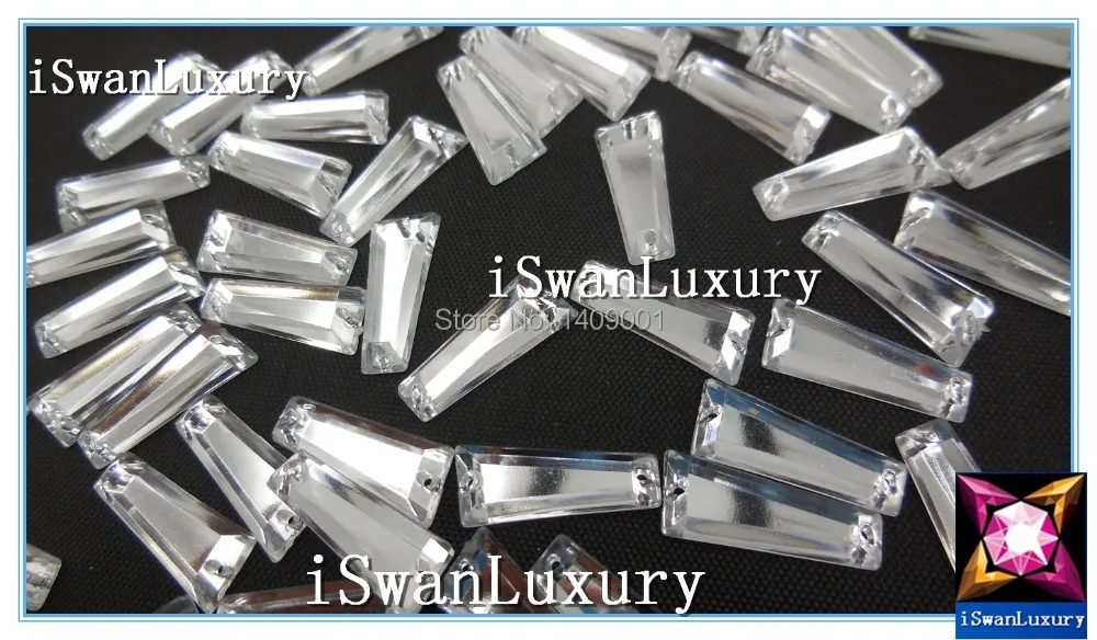 Зеркальные серебряные стразы 8x19 мм прозрачные для шитья модные платья Пришивные
