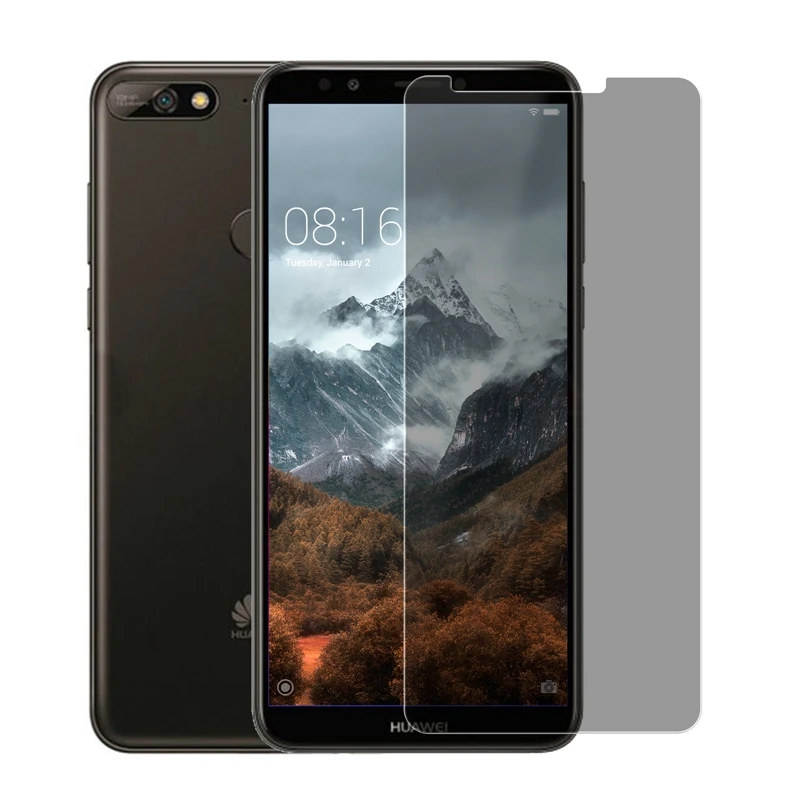 Для Huawei Y7 Prime (2018) 2.5D антишпионское закаленное стекло для защиты экрана