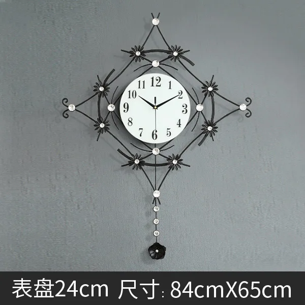 F European Minimalist Creative Wall Clock Modern Home Clock Living Room Mute Clock Fashion Decorative Quartz Clock Hot Sale - Цвет: F