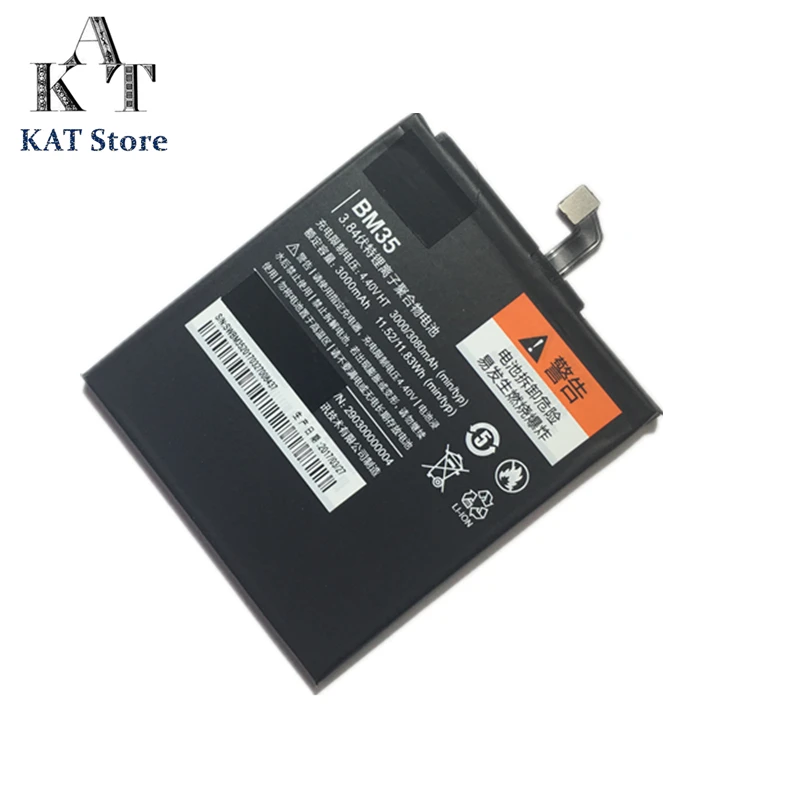 Original Battery BM35 For Xiaomi Mi 4C Mi4C Phone 3000mAh Replacement Mobile Li-ion Batteries | Мобильные телефоны и