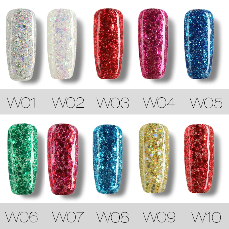 Гель ROSALIND 1S лак Алмазный Блестящий Полупостоянный для дизайна ногтей