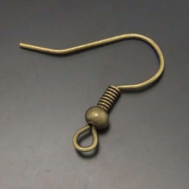 

500PCS Antique Style Bronze Look Metal Earring Hook Finding17*17MM