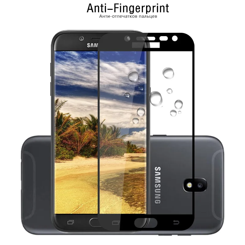 Жесткая Защитная стеклянная пленка для Samsung Galaxy J5 Pro 2017 (версия ЕС) Полноразмерный
