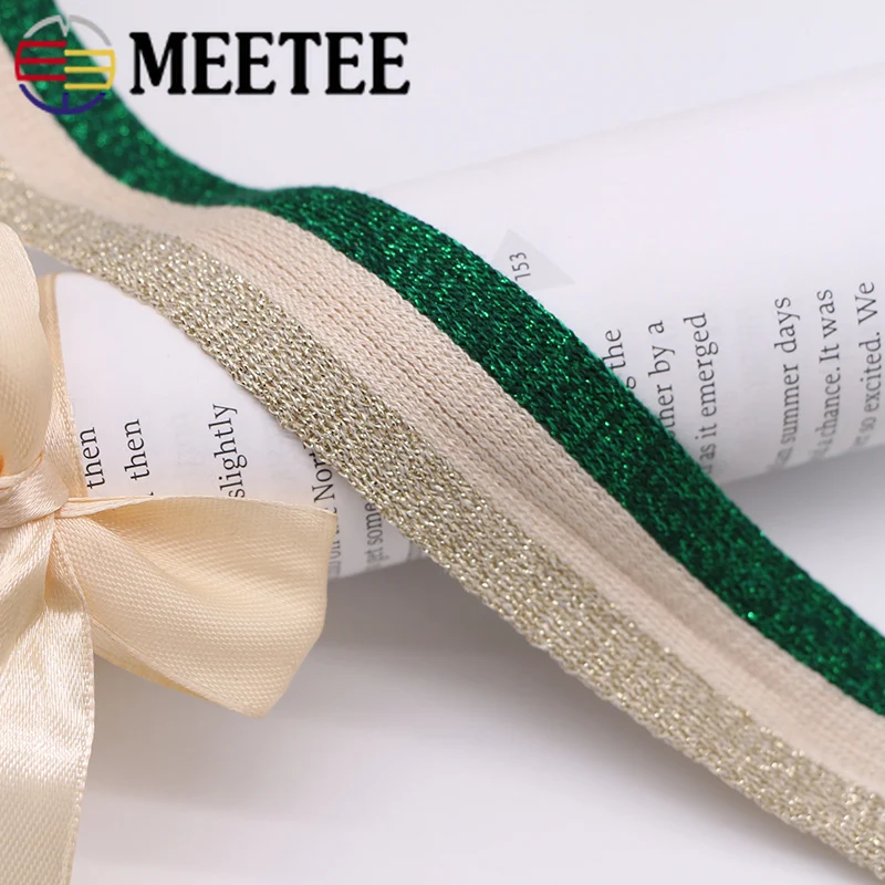 9 ярдов 3 см полиэфирные трикотажные полосатые тесьма спортивные штаны ткань