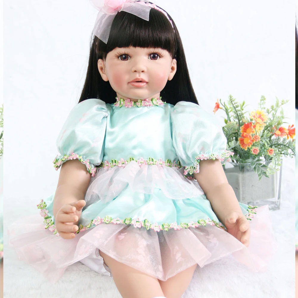 60 см силиконовые виниловые Reborn Baby Doll Реалистичного новорожденных девочек l. o. l