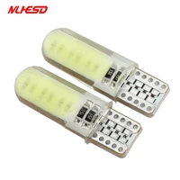 100pcs t10 cob w5w led 12smd car interior light marker lamp 12v 168 194 501 side wedge parking dome bulb canbus auto styling