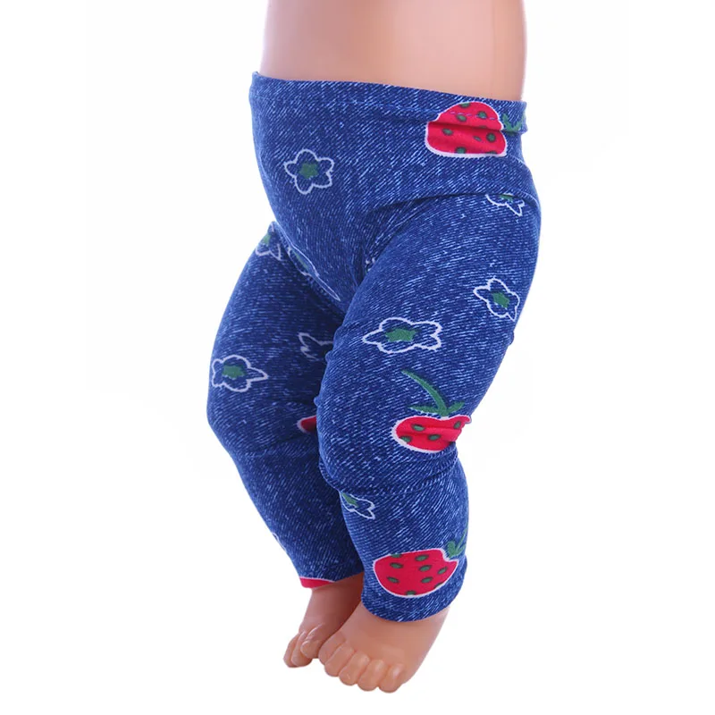 Клубничные Темно-Синие леггинсы подходят для куклы 18 дюймов кукла zaps 43 см.