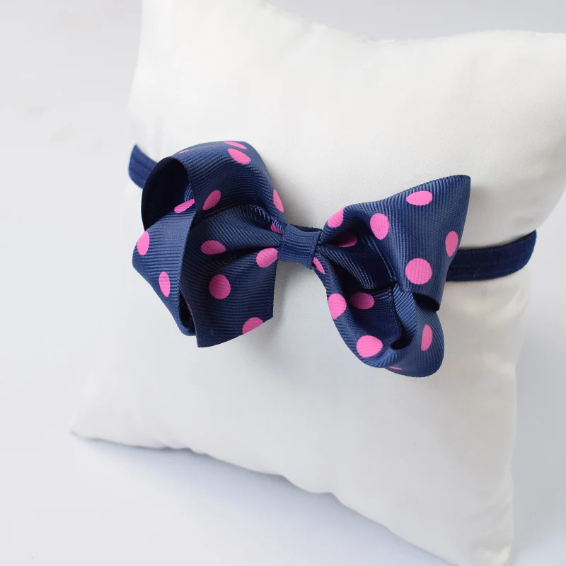 6 шт./лот Новорожденных Кружева Головная Повязка Девушки Точки Руководитель