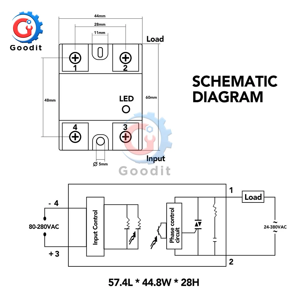 SSR-10DA 40A вход 3-32 В постоянного тока выход 24-380 переменного твердотельный релейный