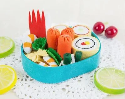 Simulation Sushi C Роскошный набор для моделирования суши еды из ткани, войлок, нетканый набор для рукоделия, набор для шитья, войлок, материал для рукоделия, рукоделие - Цвет: Simulation Sushi C