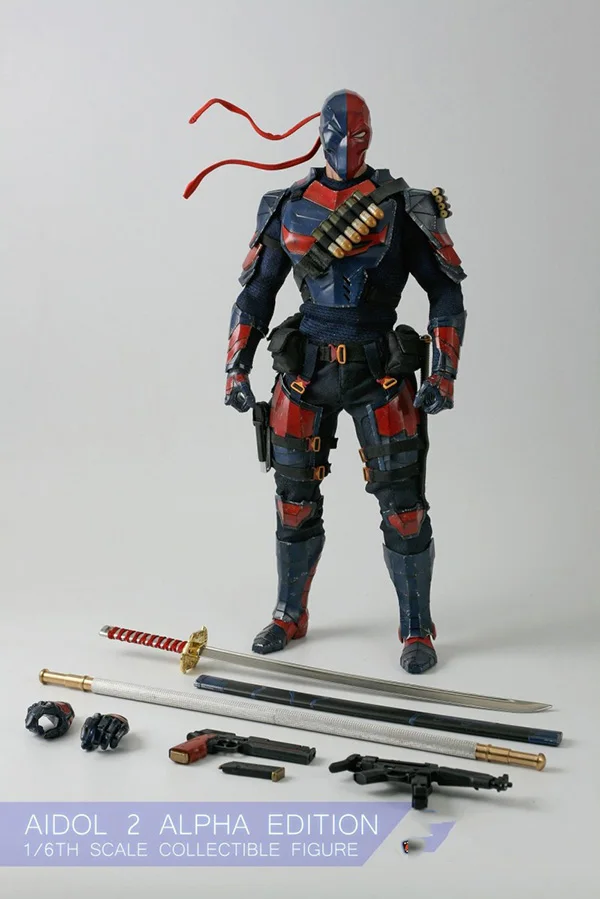 AIPHA EDITION Для Colelction 1/6 масштаб комическая версия Deathstroke AIDOL 2 AIPHA/BETA EDITION база полный набор фигурка модель для фанатов подарки - Цвет: AIPHA EDITION