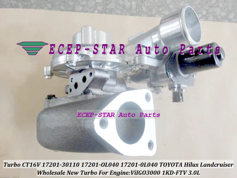 Полный Турбокомпрессор CT16V 17201 OL040 0L040 30110 1720130110 17201OL040 172010L040 Hi-lux D4D 1KD FTV 127kw 173HP |