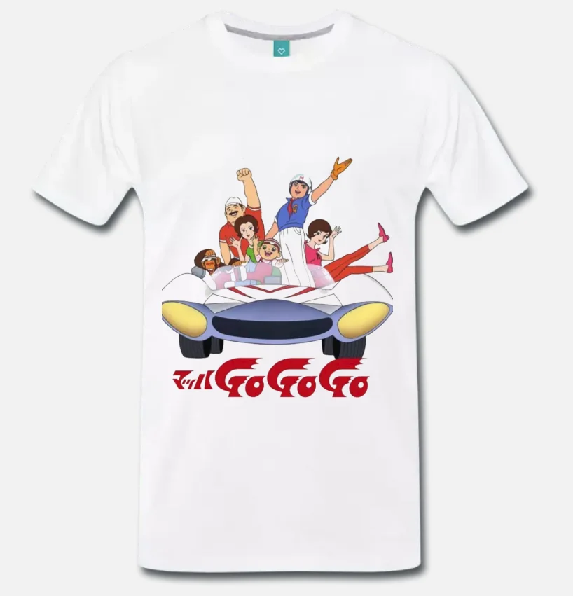 Футболка MAGLIA GO MACH 5 SPEED RACER CARTONE ANNI 80 S 3XL Новинка 2018 модная мужская футболка с
