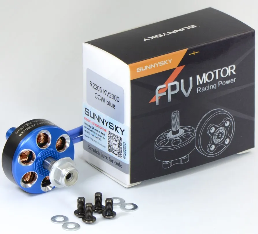 1 шт. Sunnysky R2205 2300KV 2500KV 2205 бесщеточный двигатель CW CCW розовый синий серебристый для