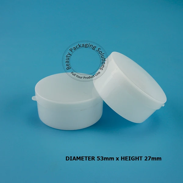 Оптовая продажа банки для крема 50 г белые пластиковые контейнеры косметические