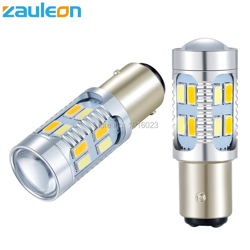 Zauleon 2 шт. 1157 BAY15D 20 LED 5630 SMD авто желтый белый двойной цвет переключатель сигнала