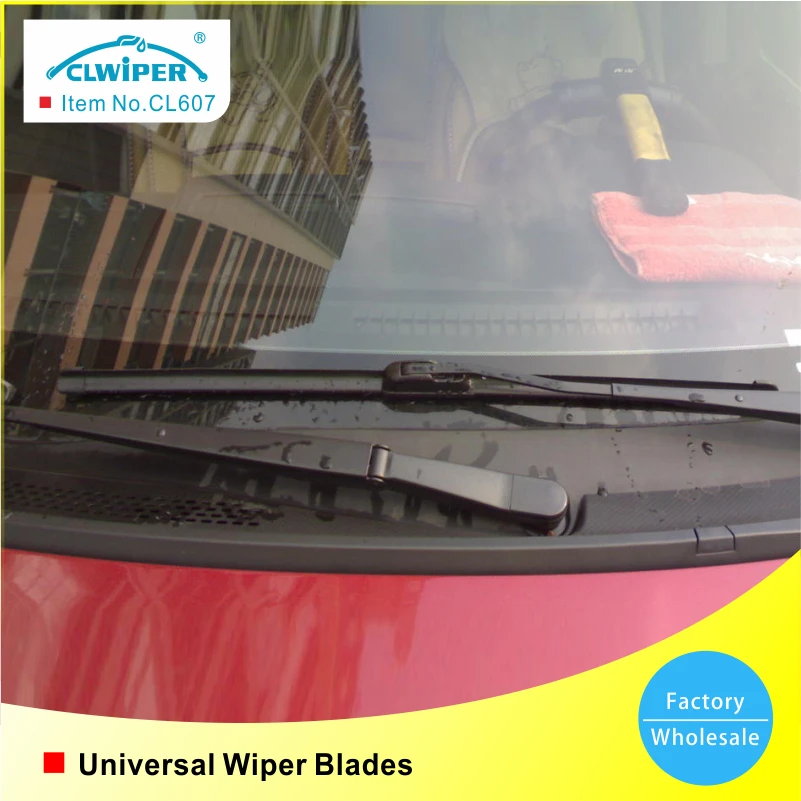 CLWIPER Универсальный u крюк мягкий Бескаркасный Bracketless лобовое стекло автомобиля