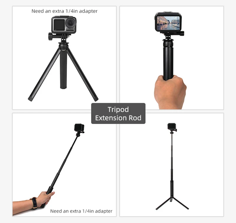 1/4 адаптер, расширяющийся переключатель, крепление для DJI OSMO, стабилизированное действие, ручной карданный Набор для камеры, аксессуары для расширения