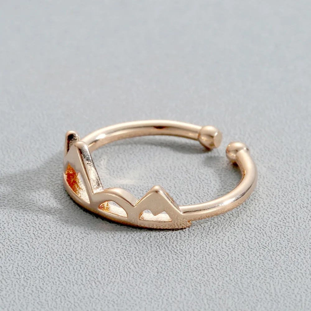 Kinitial открытое горное кольцо с регулируемым двойным шаром в форме горной волны