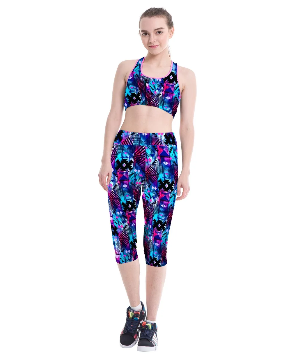 Лидер продаж новинка большие размеры Женские Модные капри с высокой талией и