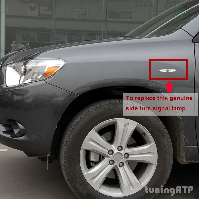 Динамический светодиодный боковой маркер крыло указатели поворота для TOYOTA Highlander Kluger XU40 Mark X X120 Crown Royal Saloon S180