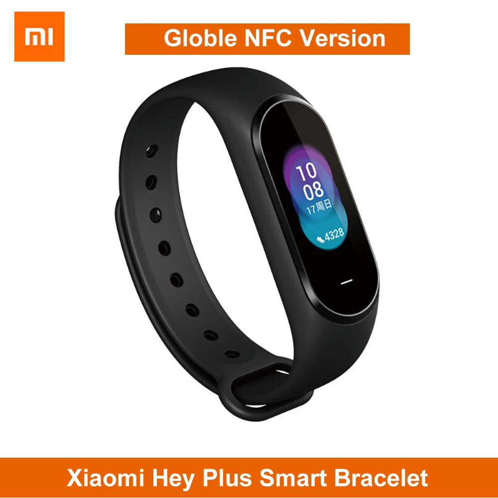 Смарт браслет Xiaomi Hey Plus B1800 международная версия NFC водонепроницаемый цветной AMOLED