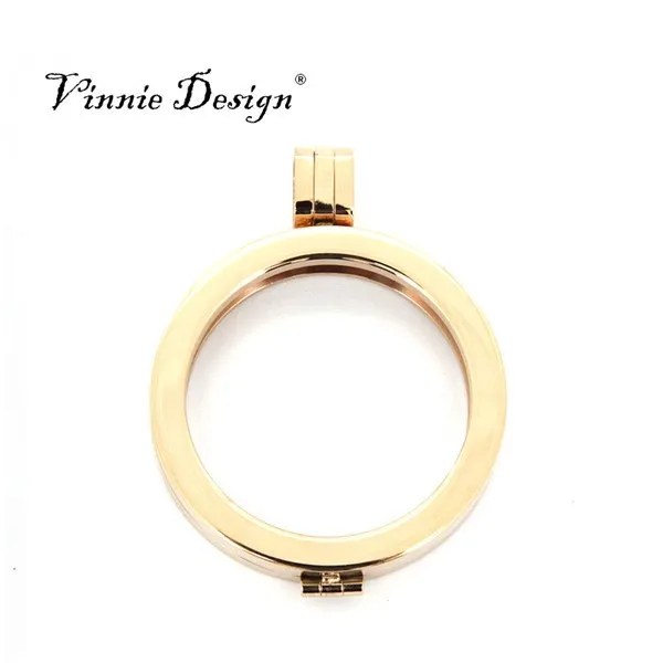 Простая монетница Vinnie Design из нержавеющей стали размером 35 мм подходит для