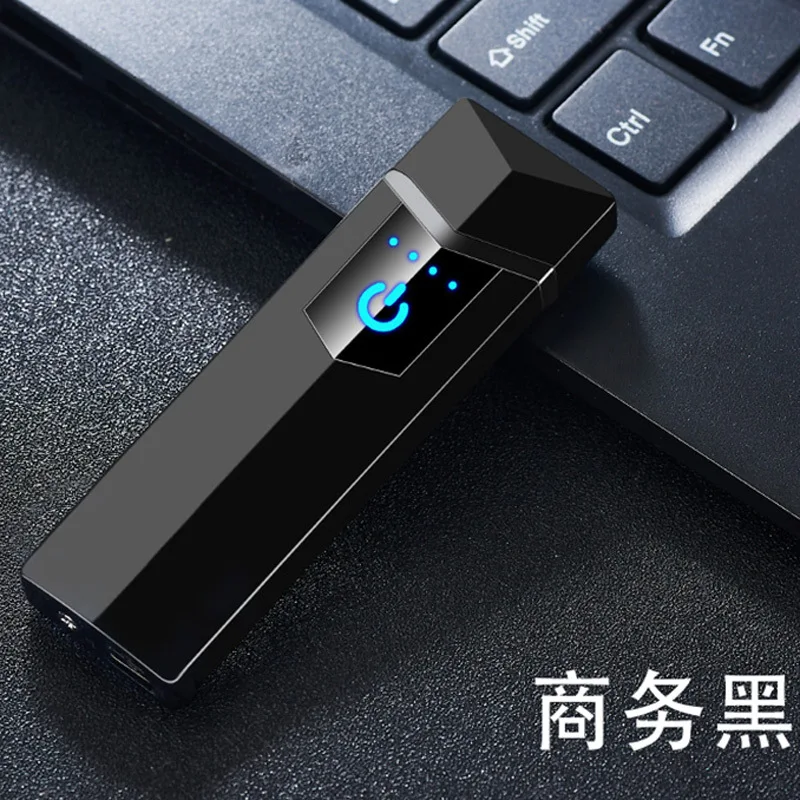 Новинка 2019 двусторонняя зажигалка с сенсорным экраном Портативная USB