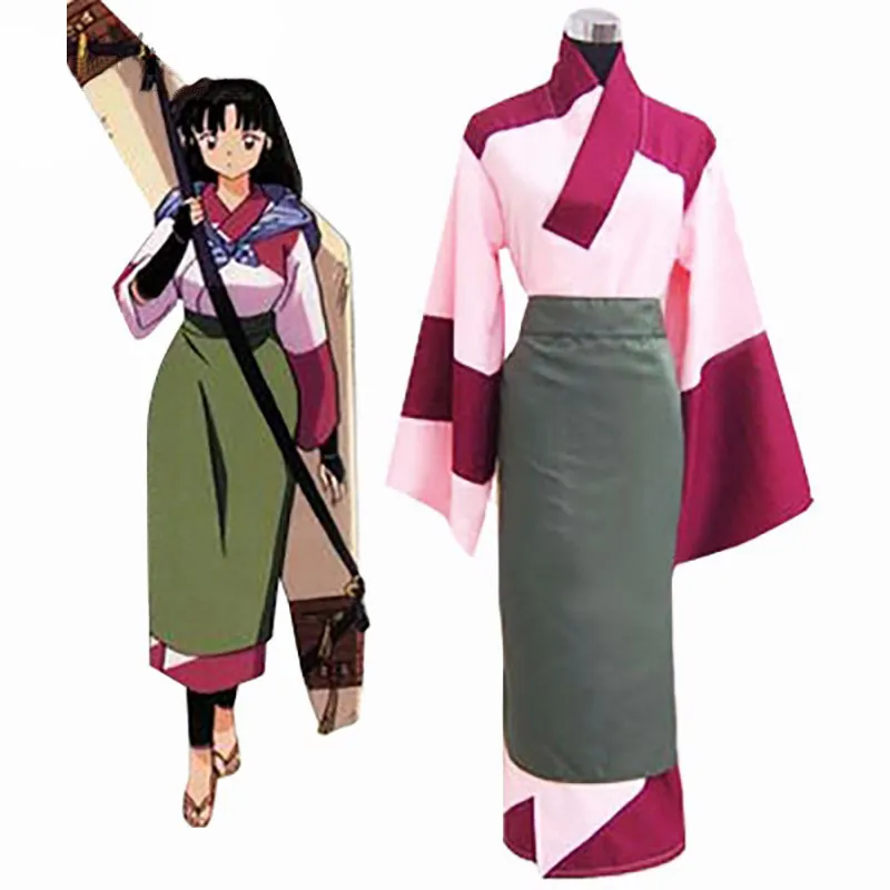 Ainclu/бесплатная доставка Костюм для косплея Inuyasha Sango Новинка в наличии Униформа