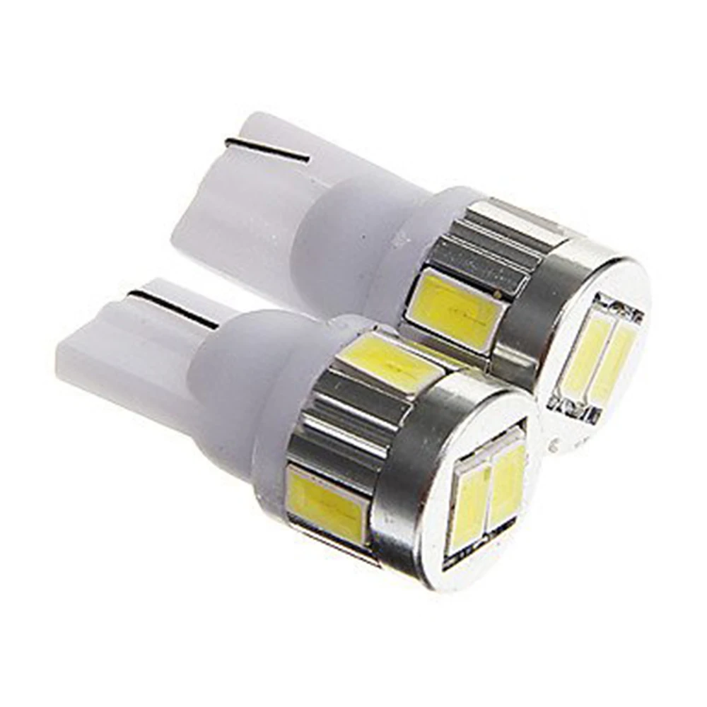 

Yushuangyi 50X оптовая продажа T10 W5W 194 5630 5730 6SMD 6 светодиодный 6 Smd СВЕТОДИОДНЫЙ Клин Авто светильник лампочка сигнальный светильник s парковка белый