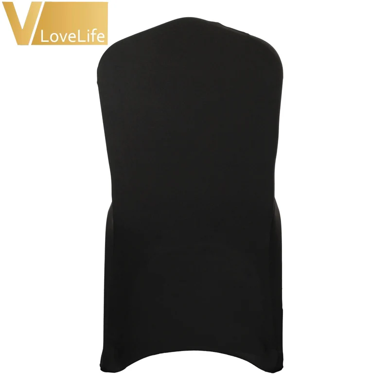 Чехол для стула из лайкры черный/слоновой кости/белый цвета | Дом и сад