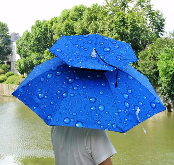 Рыболовная шляпа зонтик с двойным ветром складная на голову|Рыболовные снасти| |