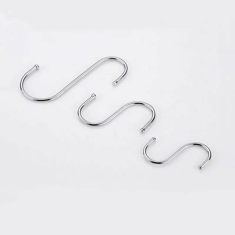1Pcs Creative Hooks S Shaped House Kitchen Pot Pan Hanger Tableware Clothing Stainless Steel Home Decor | Дом и сад