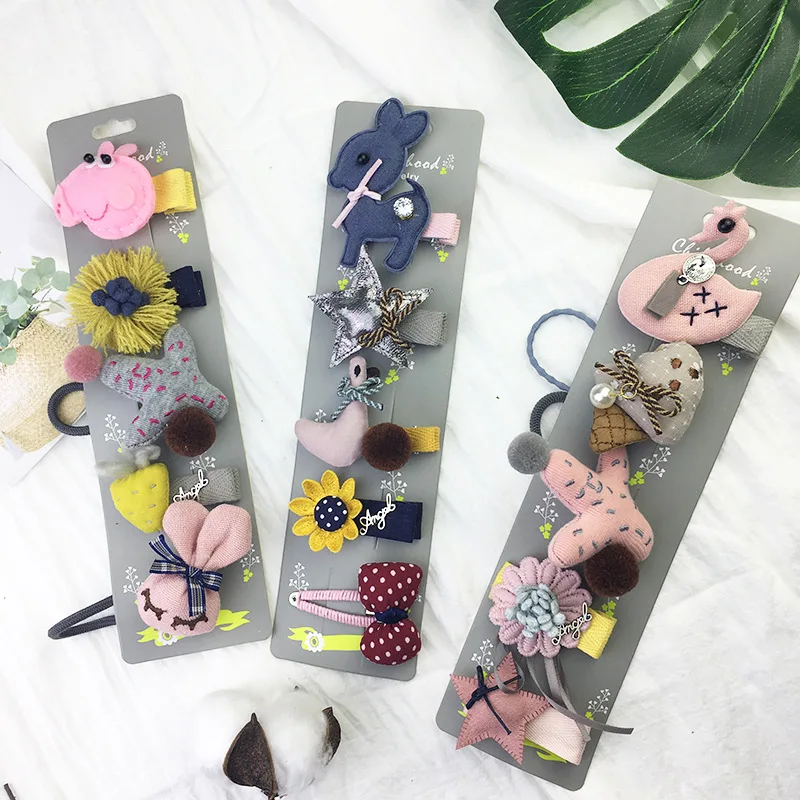 Хит продаж 5 шт. Детские ободки для девочек с героями мультфильмов милые заколки