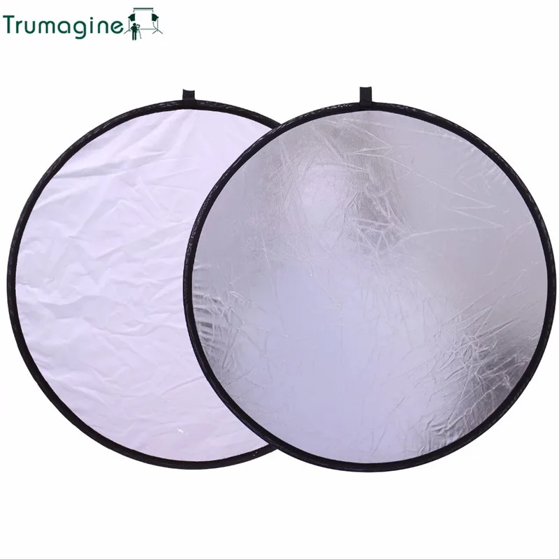 

TRUMAGINE 110CM/43'' 2 in 1 Best Reflector of light Round Portable Collapsible Photography Reflector Photo Studio Camera Light R