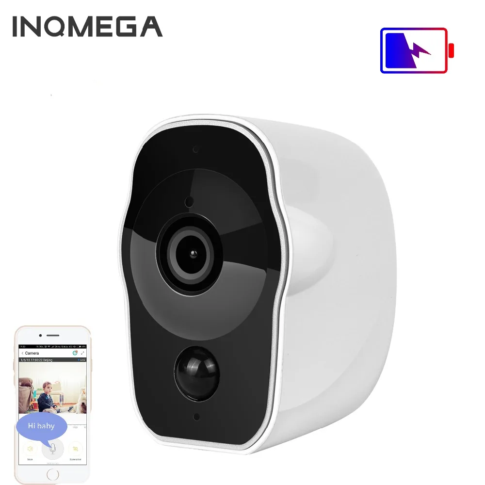 INQMEGA 1080P Беспроводная ip-камера безопасности на батарейках, водонепроницаемая уличная камера с низким энергопотреблением, Wifi CCTV камера, горячая распродажа