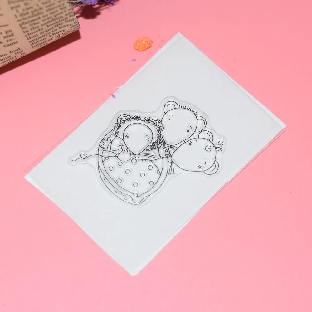 Крыса прозрачный штампы для DIY Скрапбукинг/карты/Дети весело украшение поставки