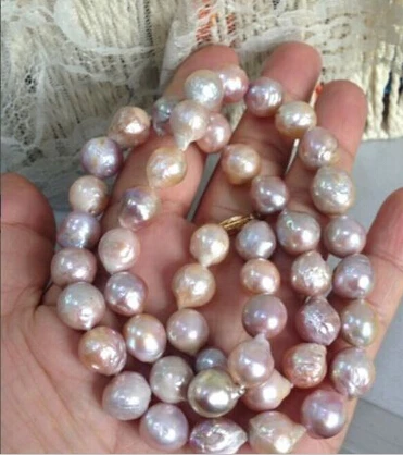 + S--12-13 мм натуральное Австралийское Южно-морское розово-Фиолетовое жемчужное