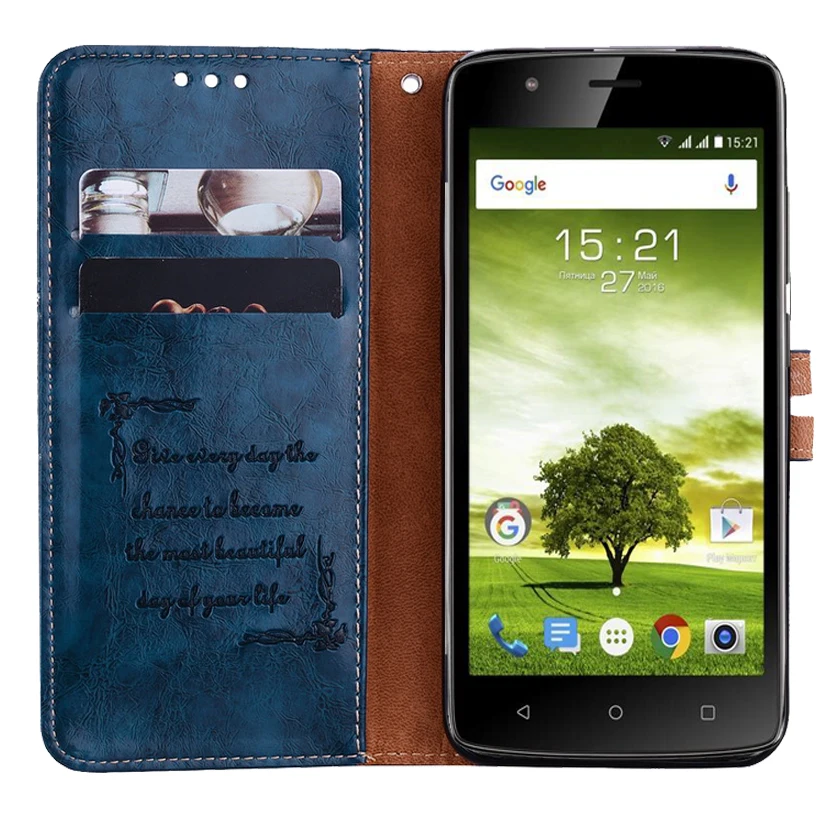 Newest Wallet Case For Fly Cirrus 3 (FS506) Back Cover 5.0&quot100% Special PU Leather Flip Phone Bag B01 | Мобильные телефоны и