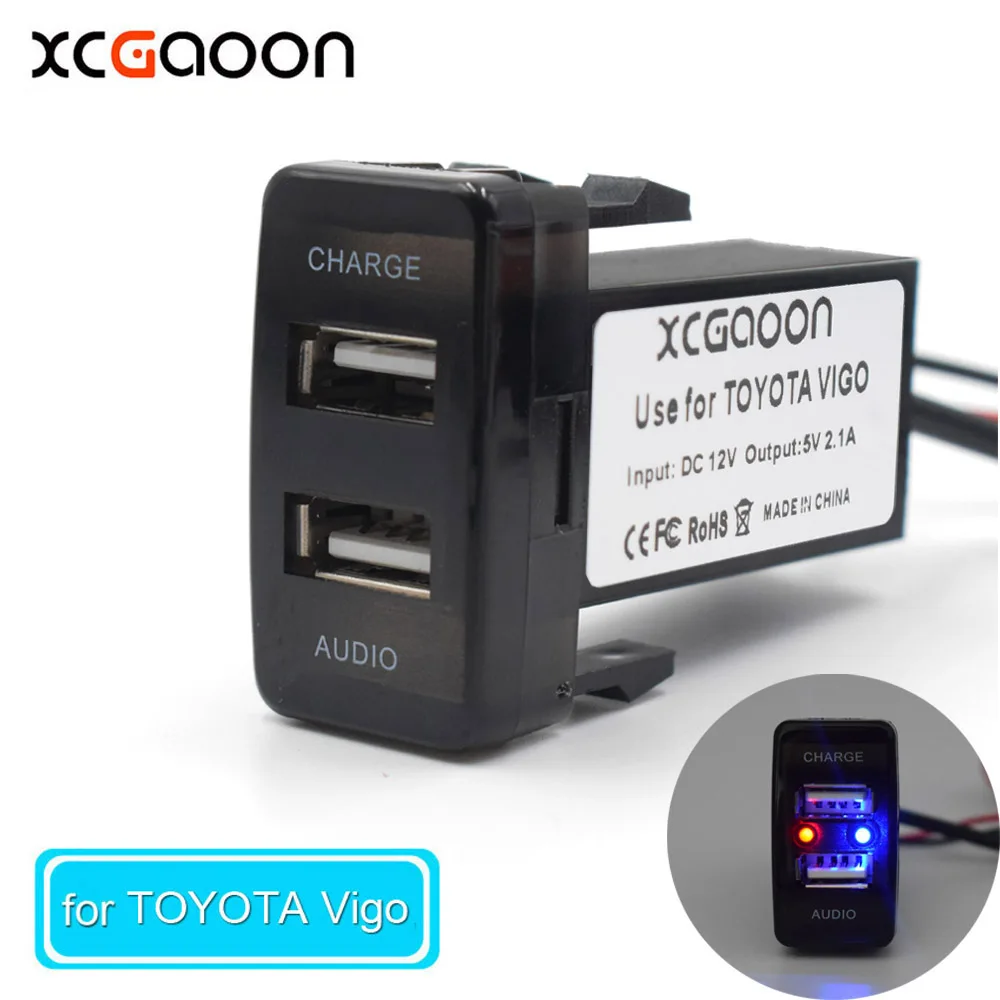 Специальное автомобильное зарядное устройство XCGaoon 5 в 2 1 а с USB интерфейсом