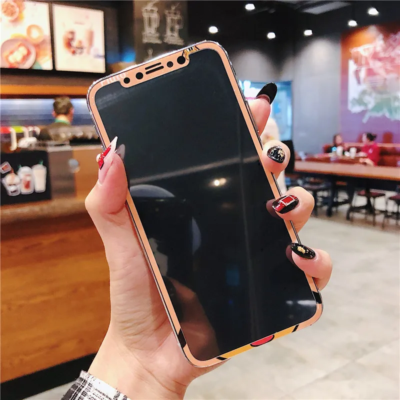 Чехол + закаленное стекло для iphone 6 6s 7 8 plus X Xs чехол телефона милый мультяшный Гуфи