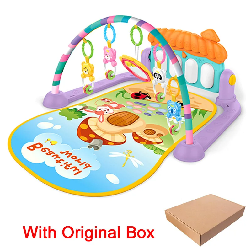 mgz Original box Детский игровой коврик, детский коврик, развивающий коврик-головоломка с фортепианной клавиатурой и милым животным, детский игровой коврик для занятий ползанием, игрушки - Цвет: mgz Original box