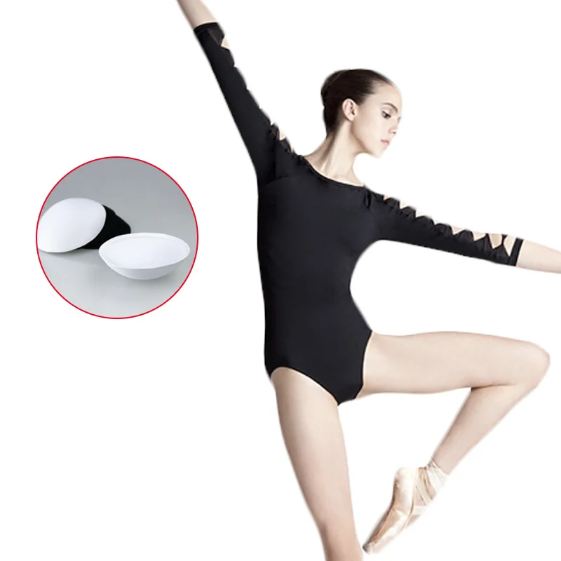 Трико женское с открытой спиной и длинным рукавом из спандекса|ballet leotards for