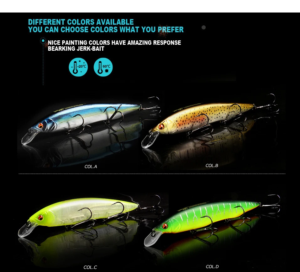 BEARKING 160 мм 30 г Горячая приманки для ловли рыбы, разные цвета, minnow crank, Вольфрам система веса(wobbler) модель воблер