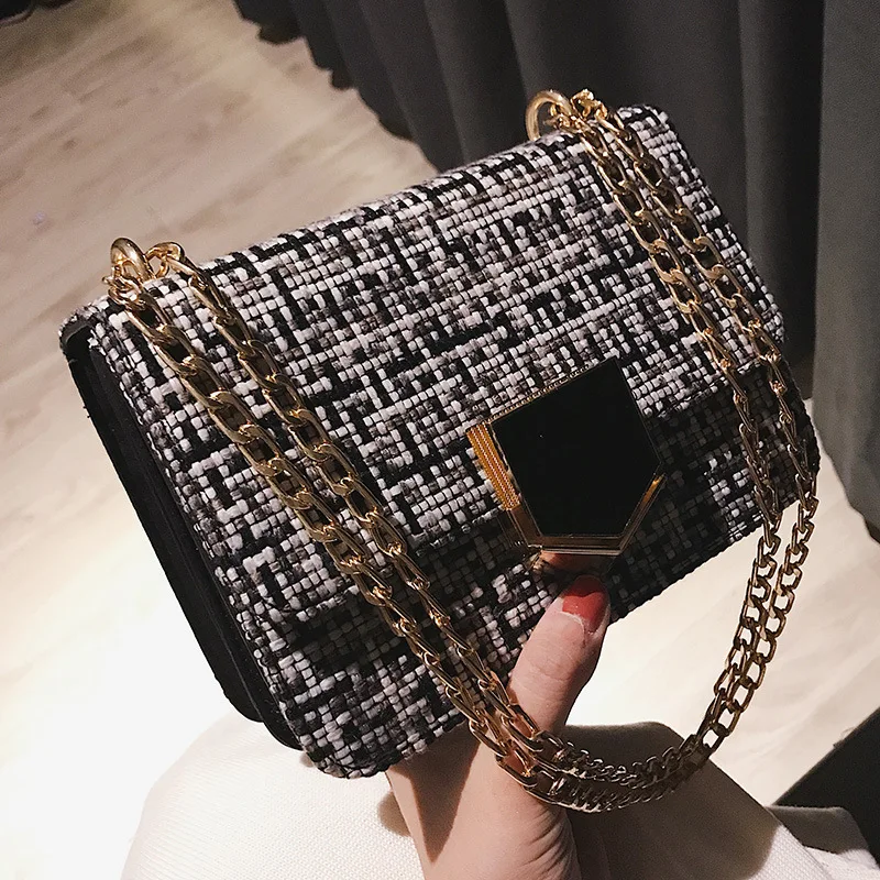 Элитный бренд сумки через плечо для Для женщин 2019 Мини девочек шерстяное