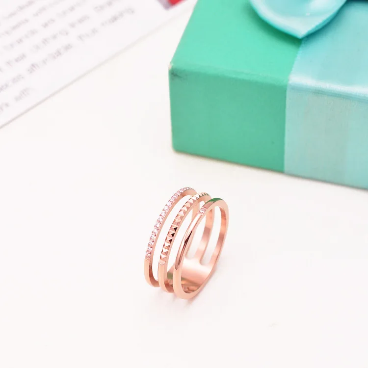 fashion rose gold titanium ring for men and women | Украшения и аксессуары