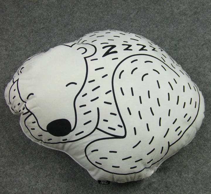 2016 милые подушки в форме медведя для новорожденных унисекс мальчиков и девочек