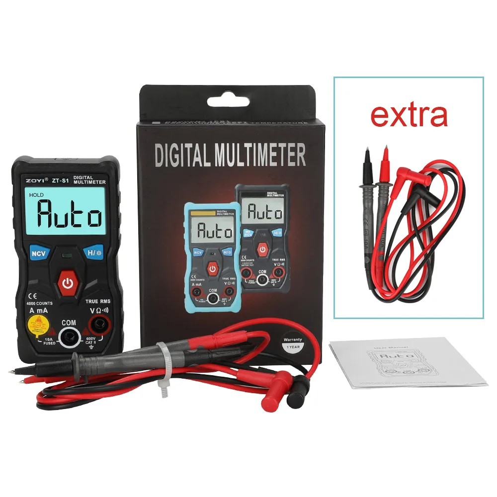 Цифровой мультиметр с автоматическим диапазоном ZT-S1 интеллектуальный истинным